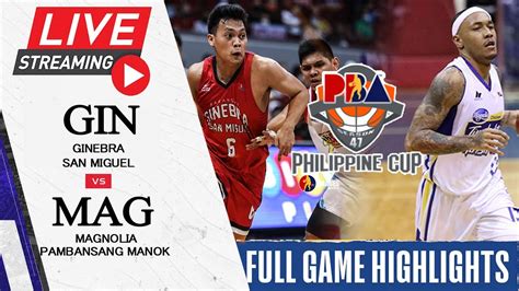 WATCH LIVE: Ginebra vs. Magnolia (Game 3) .